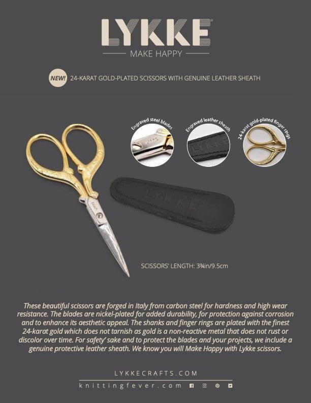 24-carat gold-plated scissors - Lykke - Image 2