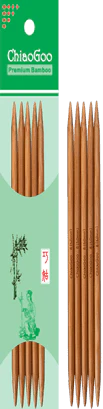 Double pointed needles 8" (20 cm) bamboo patina Chiaogoo