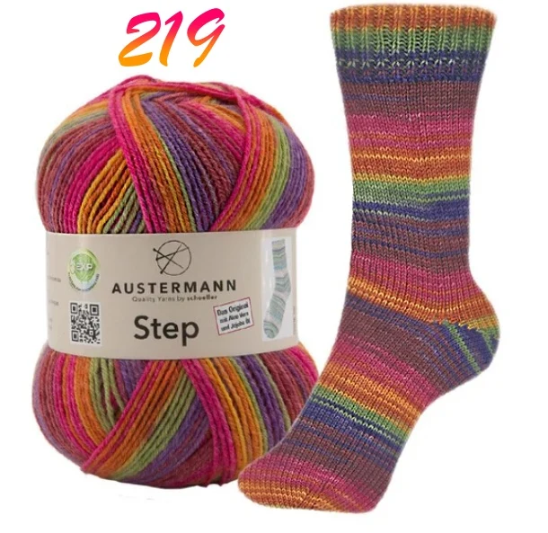 Austermann Step 4 Sock Yarn with Aloe Vera and Jojoba - Image 3
