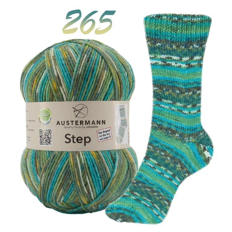 Austermann Step 4 Sock Yarn with Aloe Vera and Jojoba - Image 5