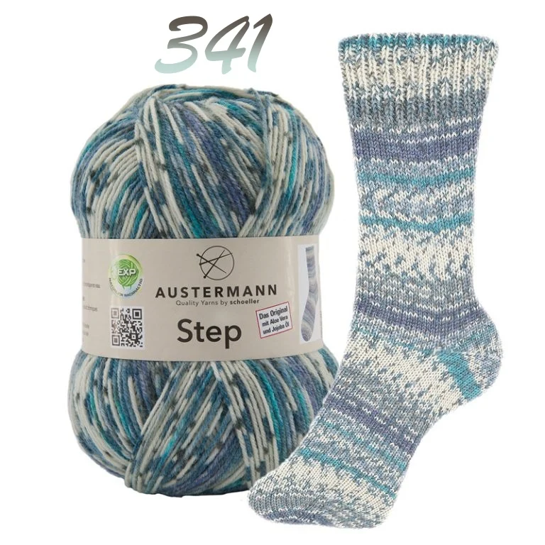 Austermann Step 4 Sock Yarn with Aloe Vera and Jojoba - Image 7