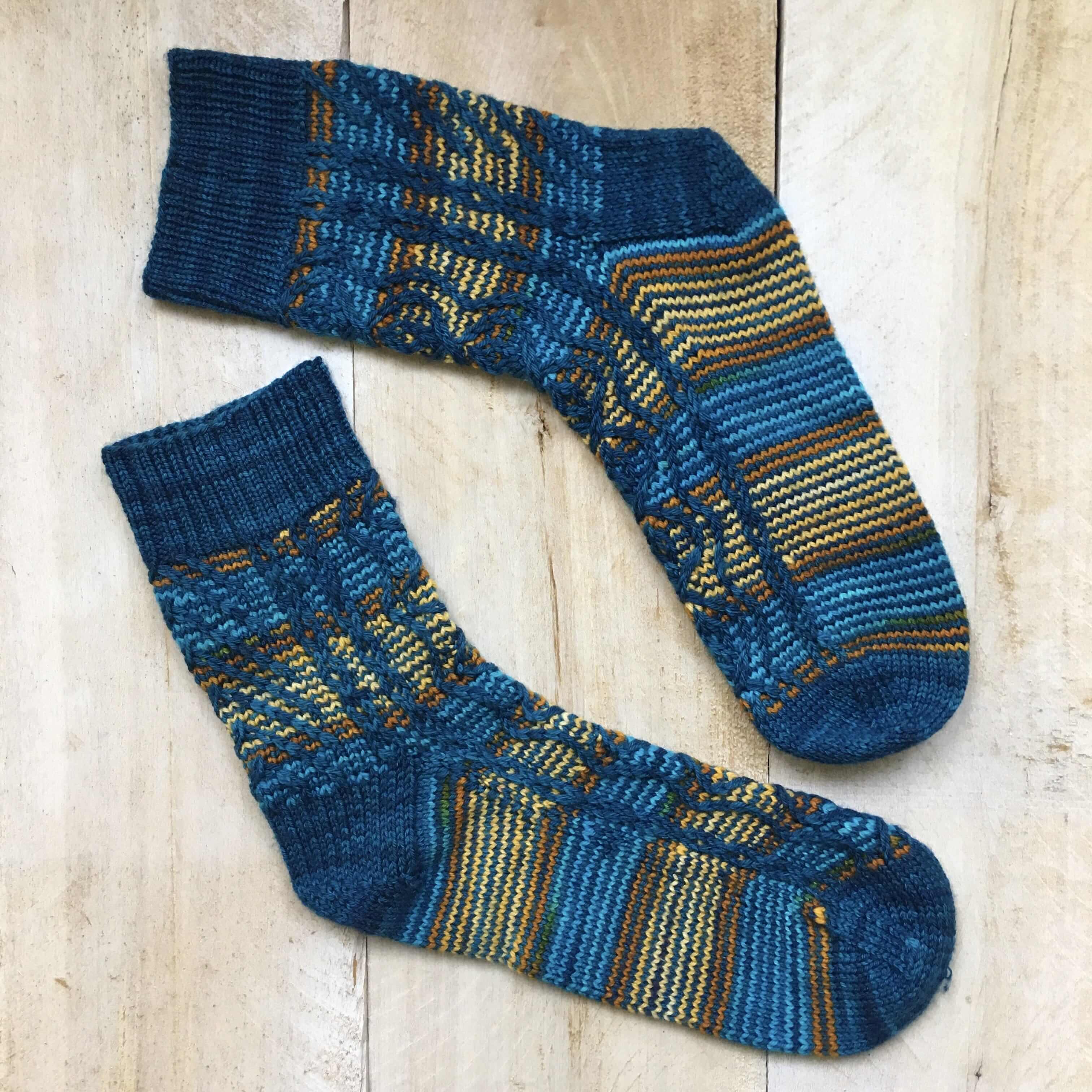 Taos Tributary Socks - Knitting Pattern and Optional Kits - Image 6