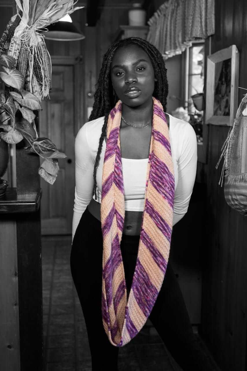 Bis-Bias Infinity scarf pattern - Image 10