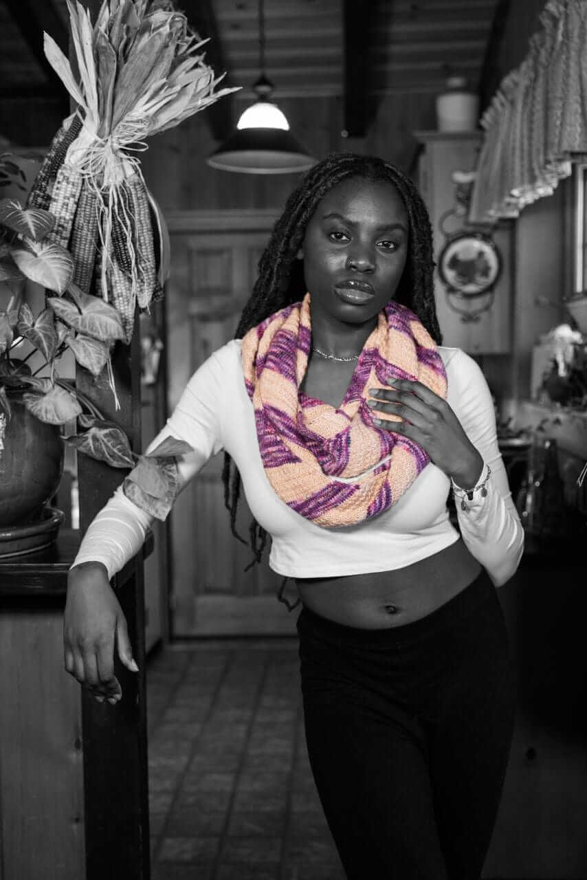 Bis-Bias Infinity scarf pattern - Image 2