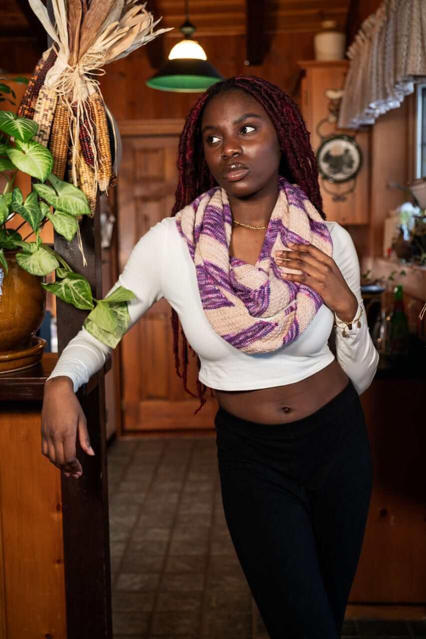 Bis-Bias Infinity scarf pattern - Image 3