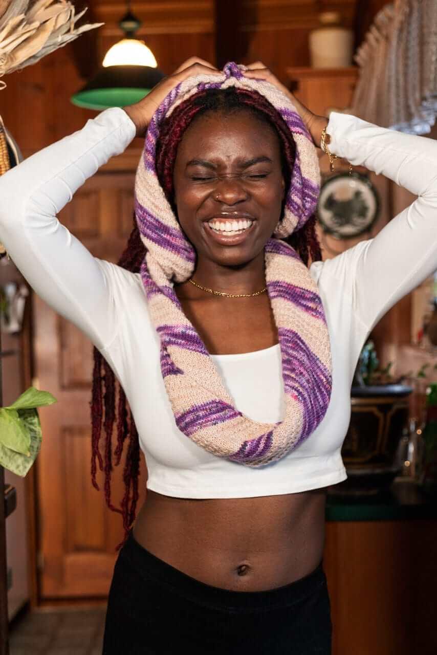 Bis-Bias Infinity scarf pattern - Image 9