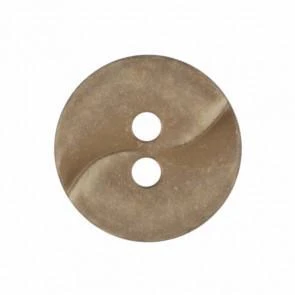 Small polyamide button with a wave and two holes pure - Image 2