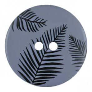 Round polyamide button Fern Leaves - Image 3