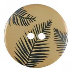 Round polyamide button Fern Leaves - Image 4