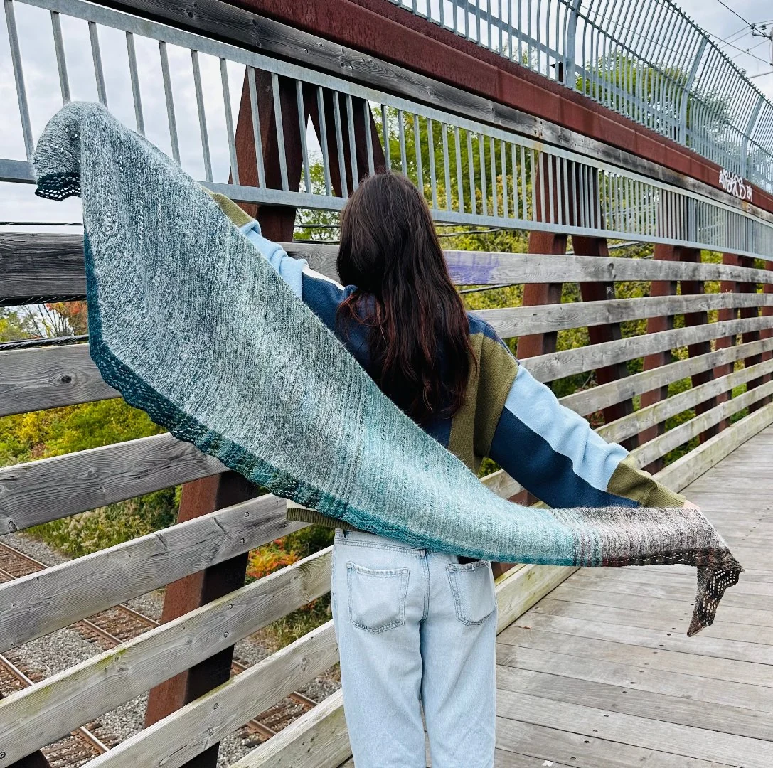 Bow River Shawl | Knitting pattern with or without yarns - Image 3