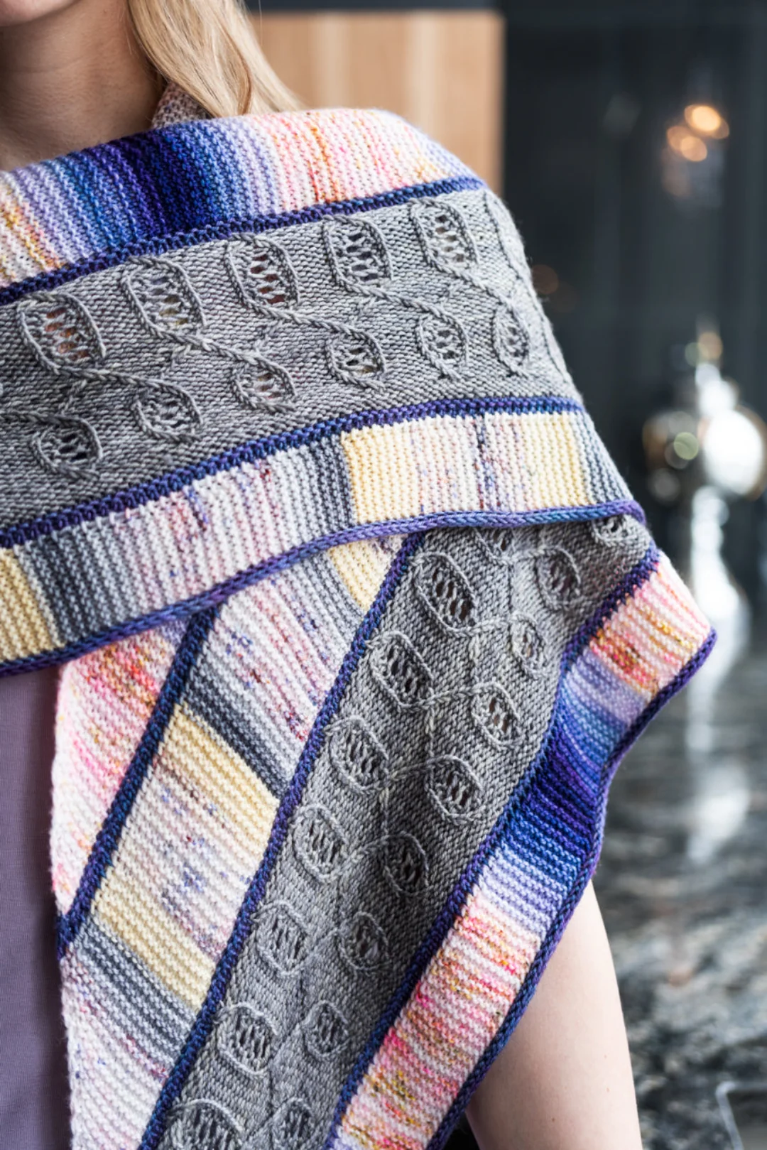 Cabin On Fire Shawl | Knitting Pattern and Optional Kit - Image 3