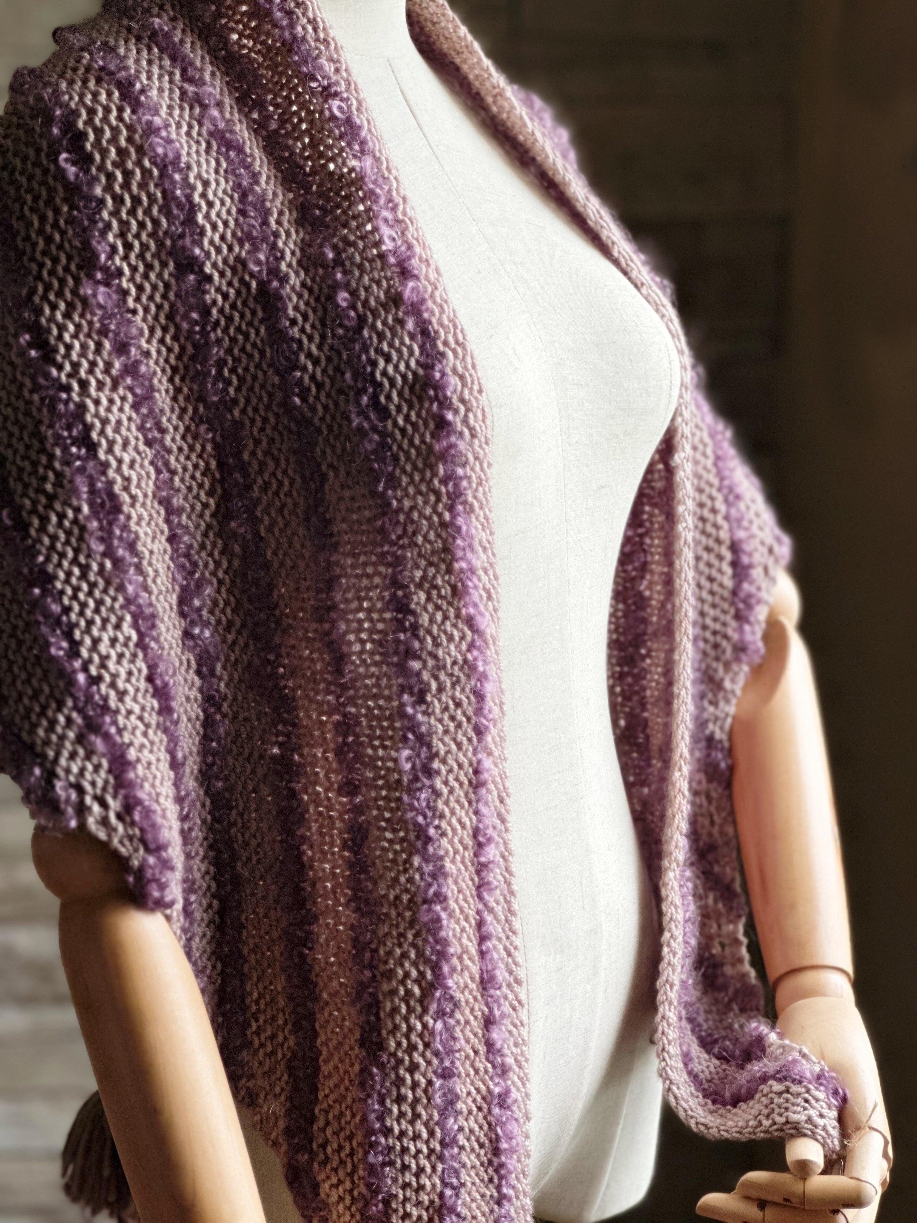 Knitting kit for the shawl Boucles à l'Horizon - Image 12