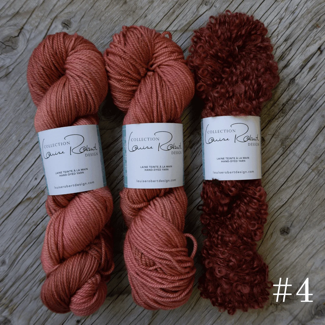 Knitting kit for the shawl Boucles à l'Horizon - Image 6
