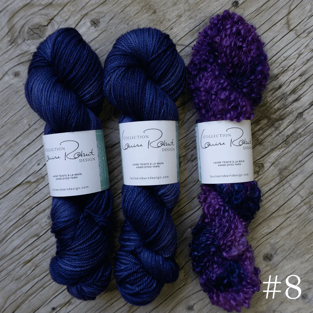 Knitting kit for the shawl Boucles à l'Horizon - Image 9