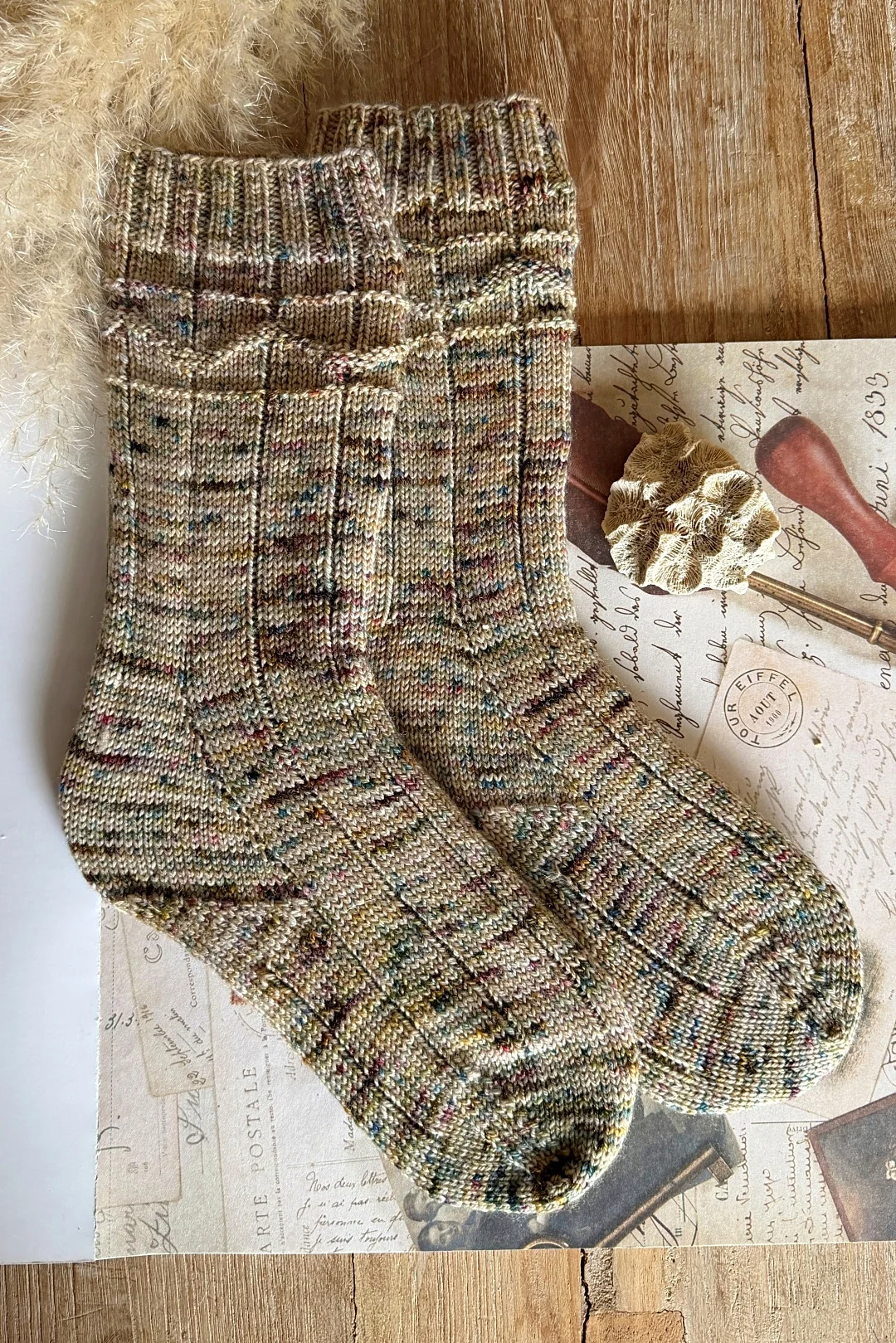 Charlie's Brown Socks | Knitting Kit - Image 2
