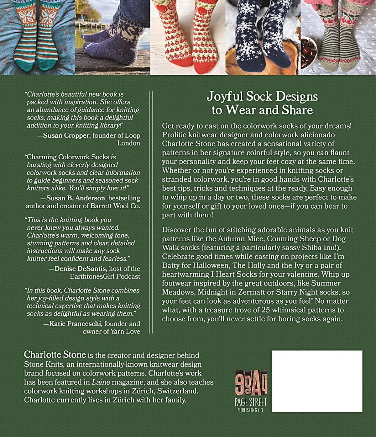 Charming Colorwork Socks: 25 Delightful Knitting Patterns for Colorful, Comfy Footwear by Charlotte Stone - Image 2