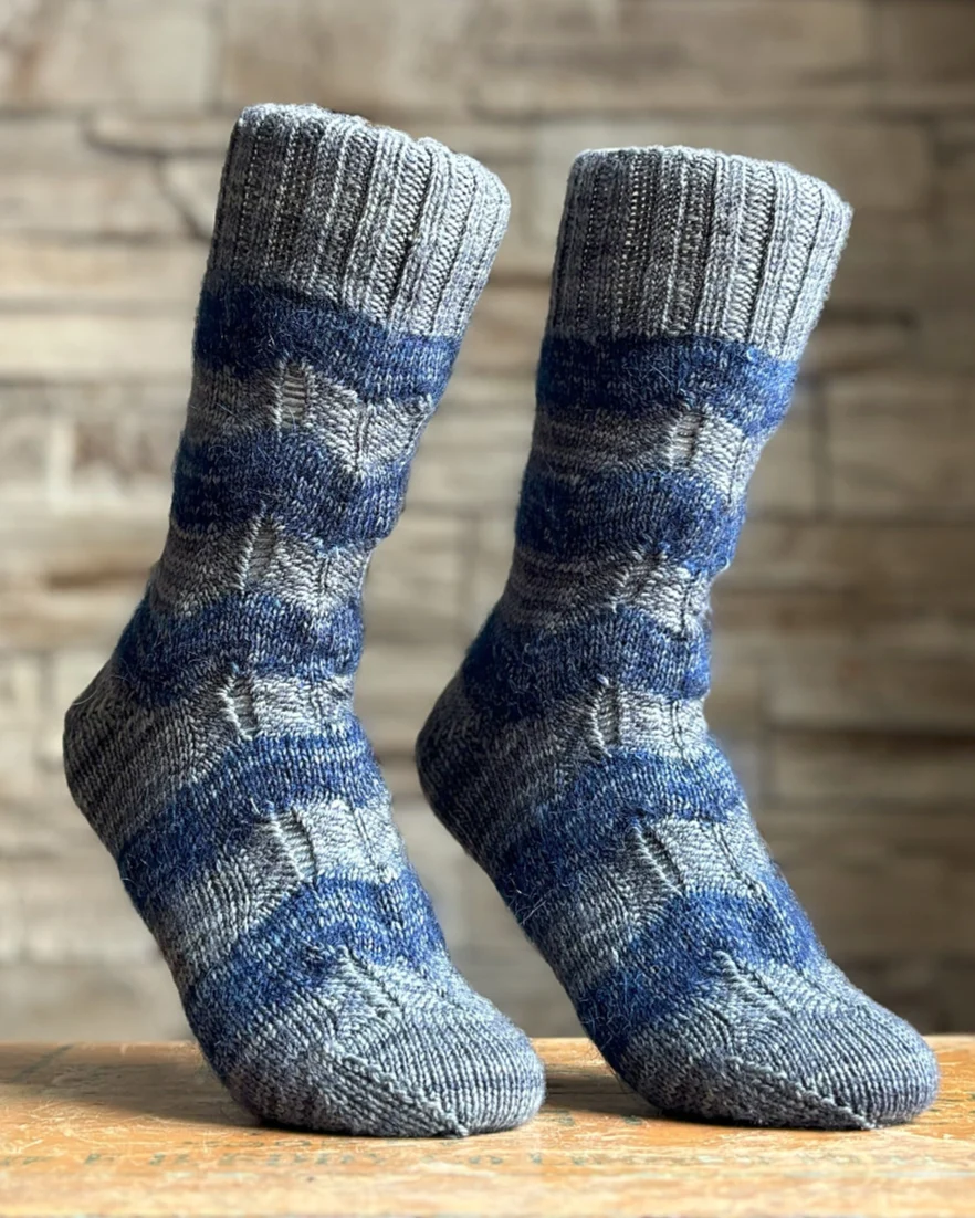 Chevy Chevrons Socks | Knitting pattern and Optional kits - Image 2