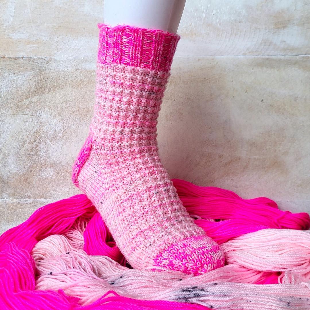 Cozy Cabin Socks - Knitting pattern and knitting kits