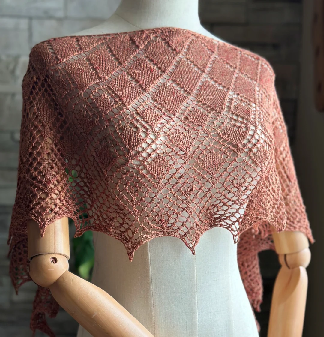 Crystallace Shawl | Knitting Pattern and Optional Kits - Image 2