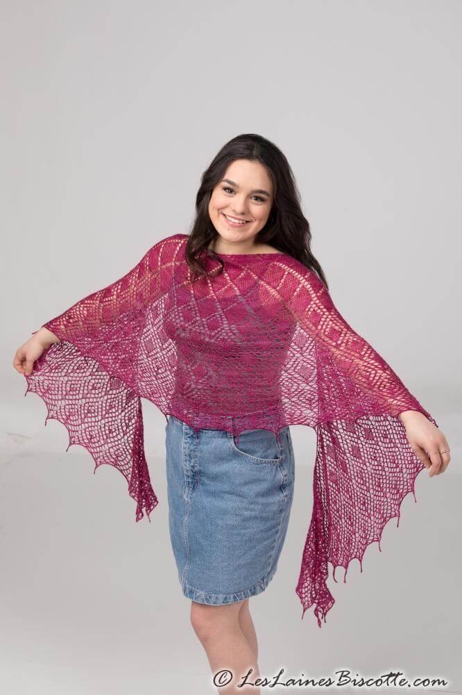 Crystallace Shawl | Knitting Pattern and Optional Kits - Image 6
