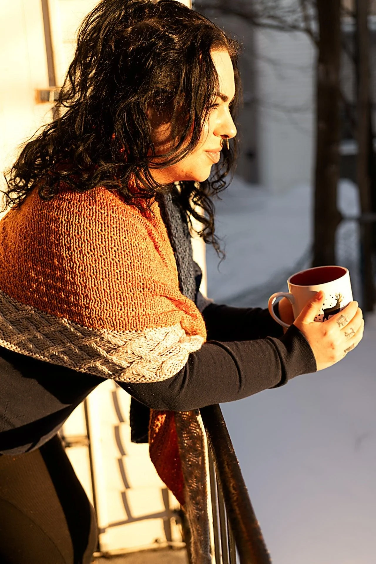 Day & Night shawl - KNITTING KIT - Image 2
