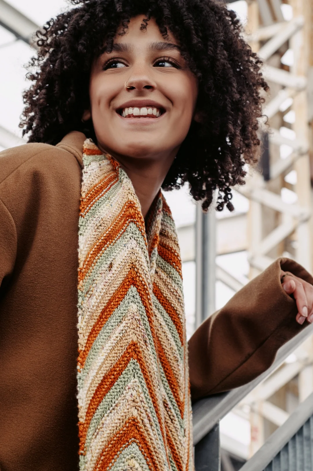 Extruded Scarf | Knitting pattern and Optional kit - Image 5