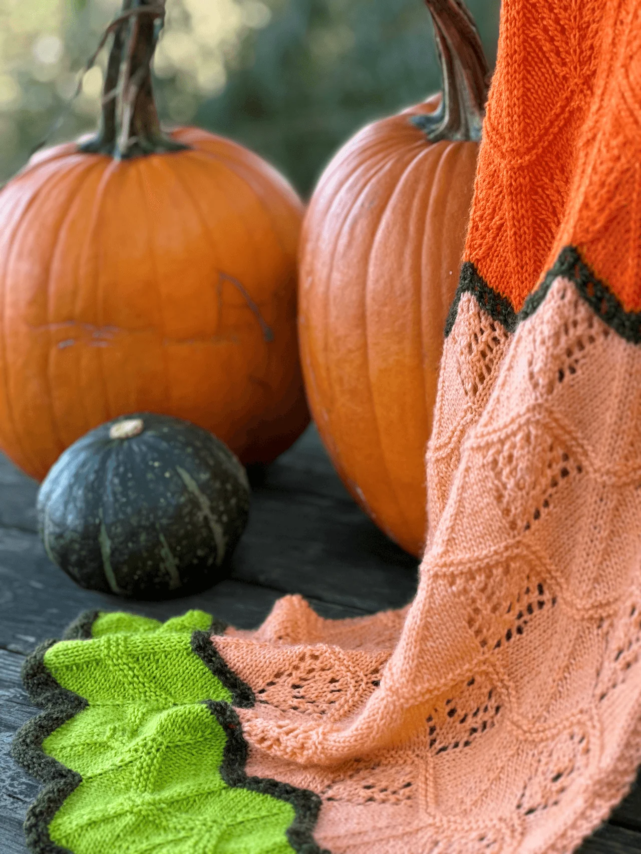 Fall Chevron Shawl - KNITTING KIT