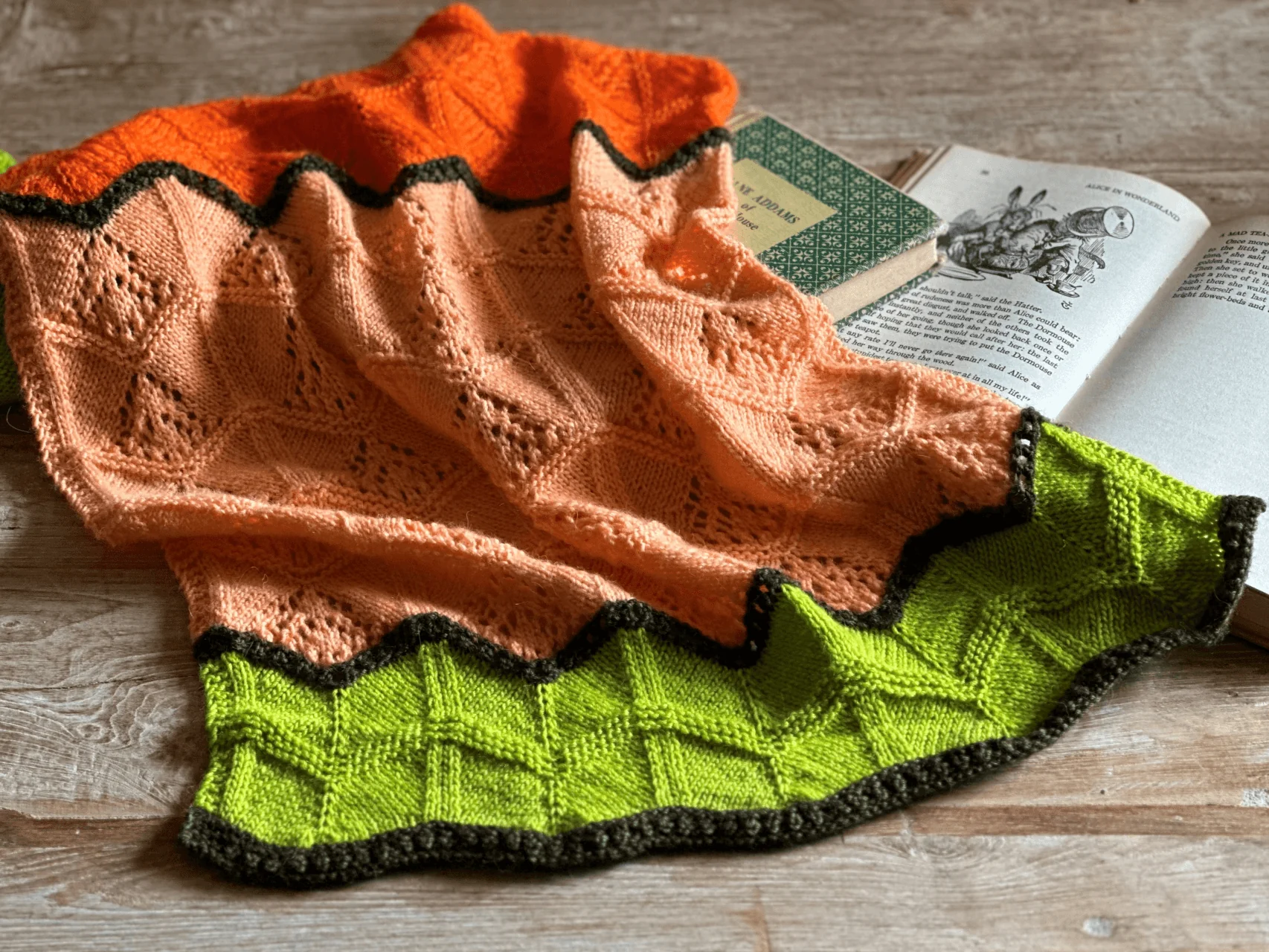 Fall Chevron Shawl - KNITTING KIT - Image 3