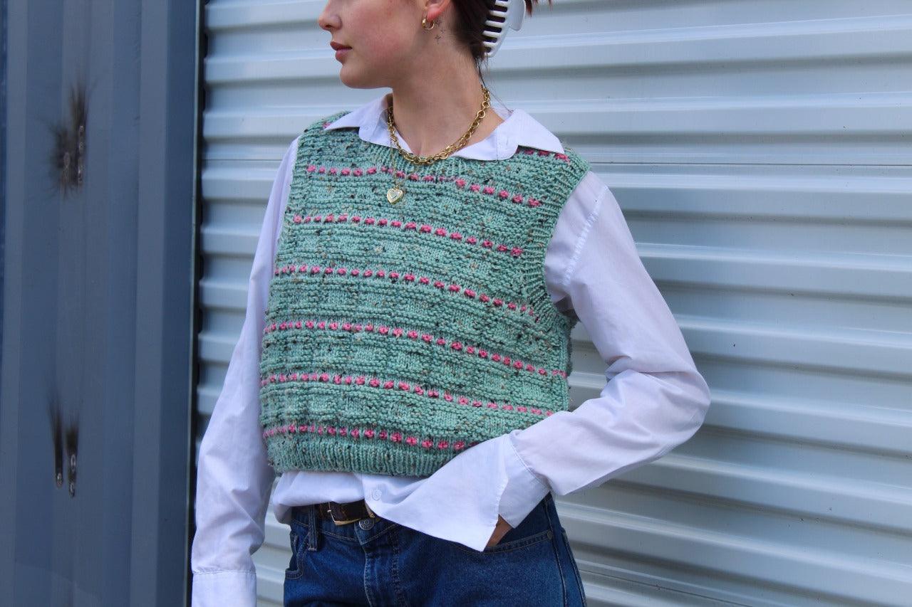 Festive Biscuit Vest - KNITTING KIT - Image 5