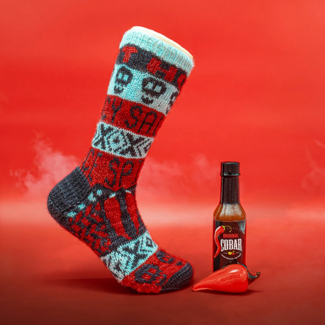 Fou des Sauces Cobar Socks | Knitting Pattern and Optional Limited-Edition Kits - Image 2