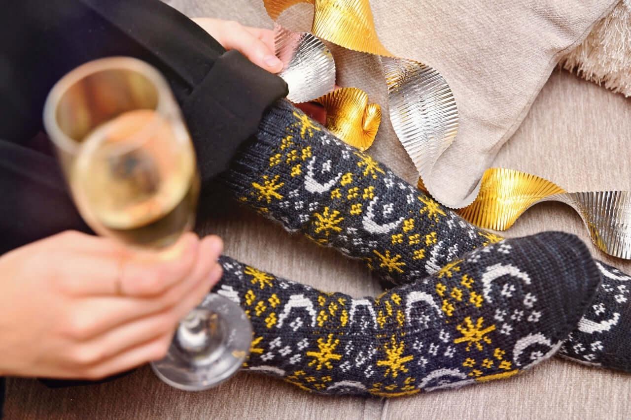 Auld Lang Syne socks - Knitting pattern and Optional kit - Image 2
