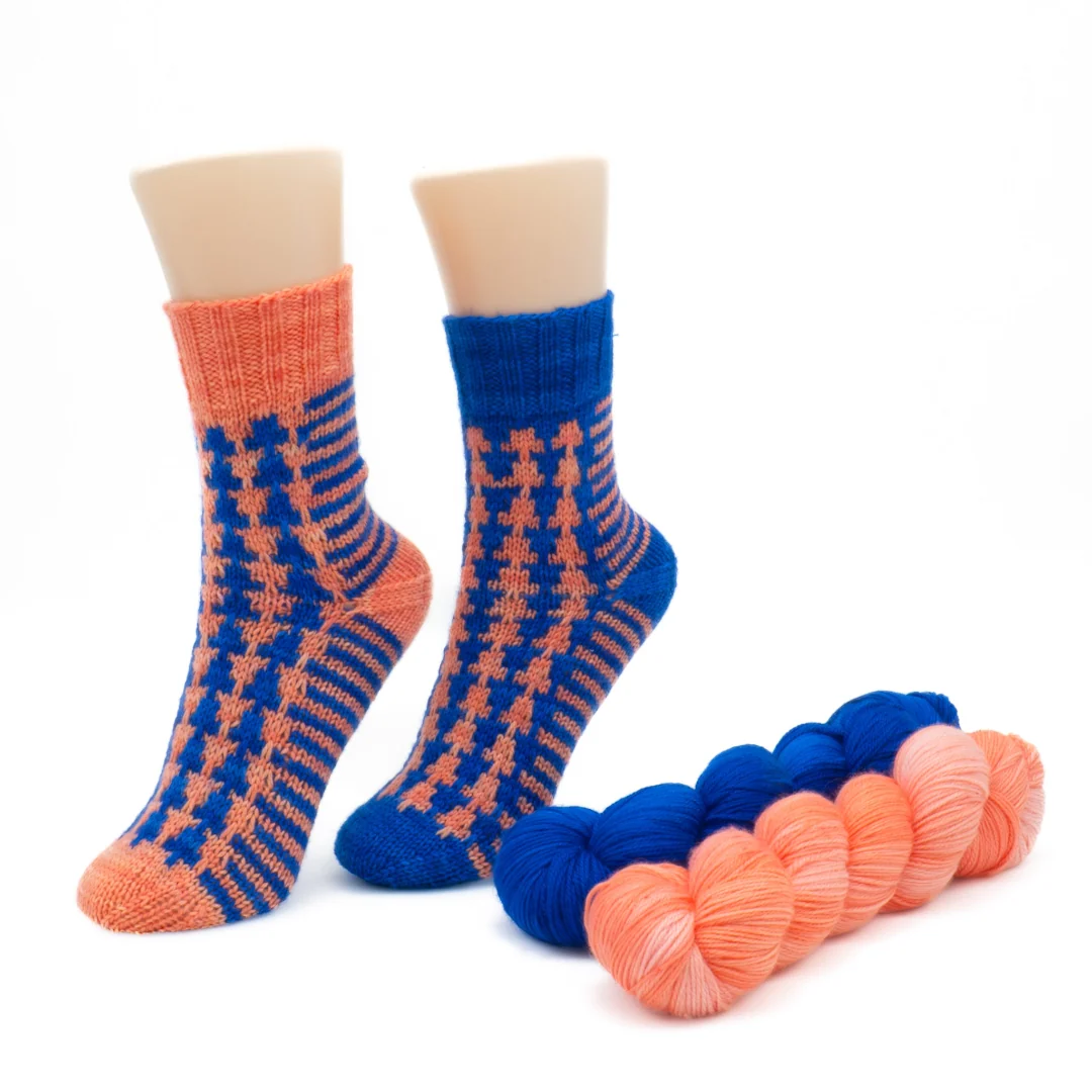 Geometric Socks | Knitting pattern and Optional kit - Image 2