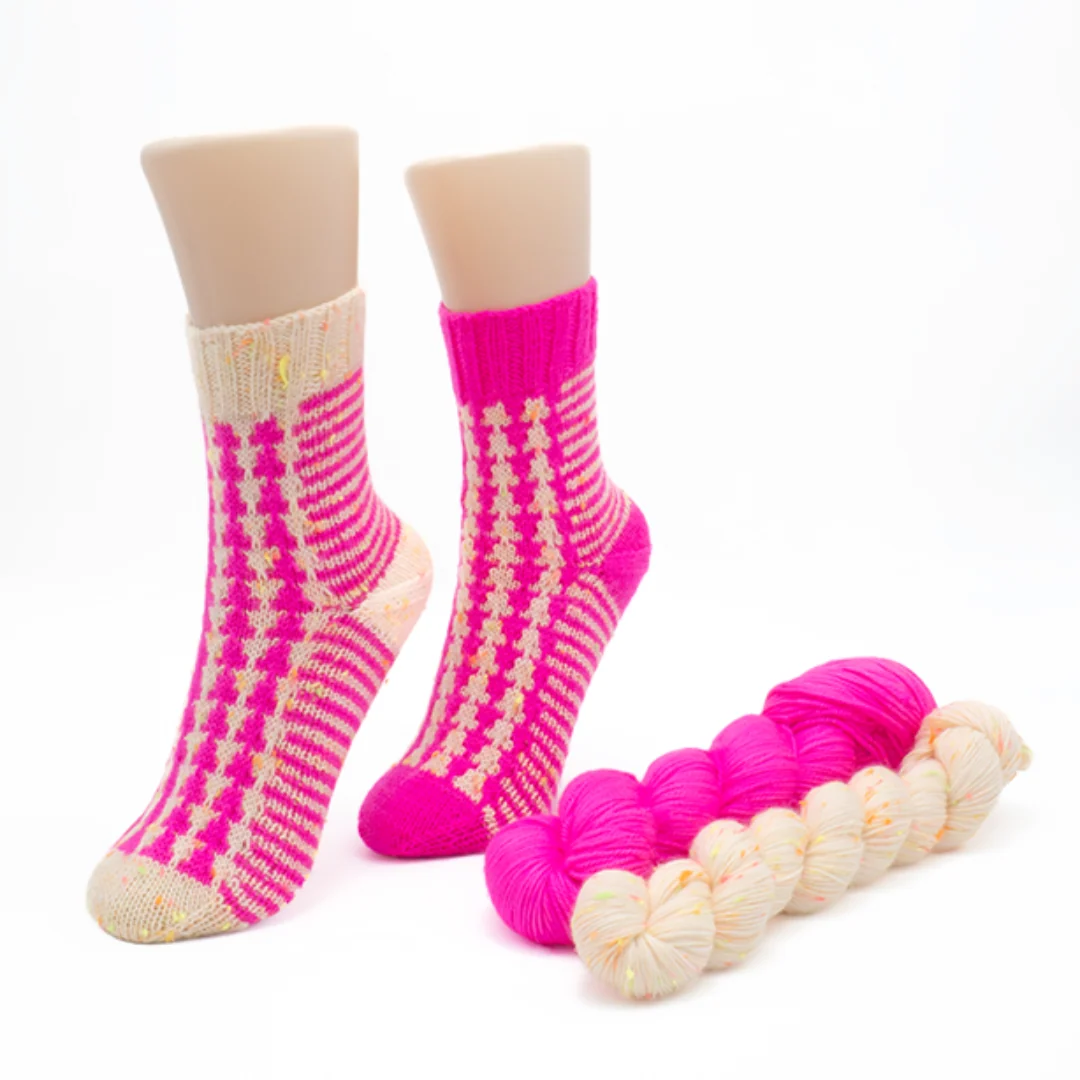 Geometric Socks | Knitting pattern and Optional kit - Image 3