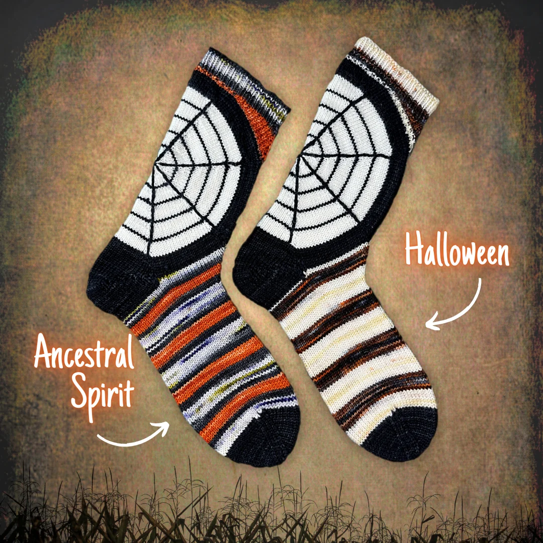 HalloWeb Socks | Knitting pattern and Optional kits - Image 4