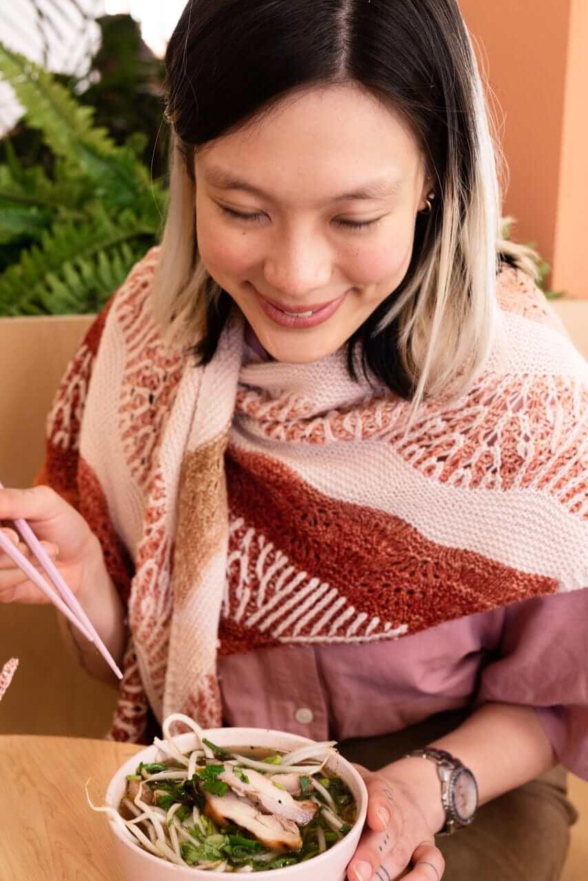 Highlands Sunset Shawl Knitting Kit - Image 16