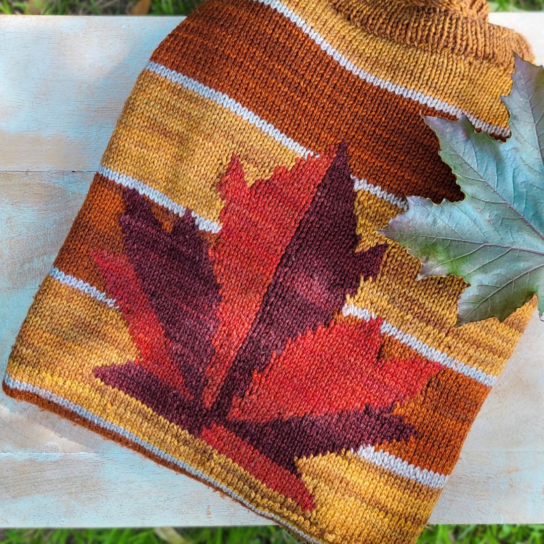 Iconic Leaf Sweater | Free Knitting pattern and Optional kits - Image 3