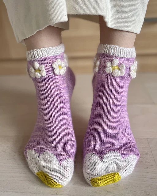 Joyful Colorwork Socks by Charlotte Stone - Image 3