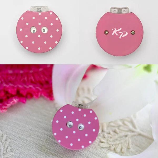 Knitters Pride Pink Polka Dot Clicky Row Counter