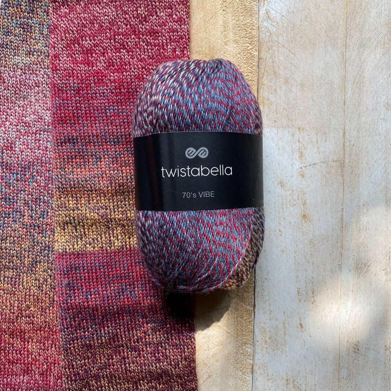 Gradient yarn Twistabella - Ombre colored stripes - Image 2