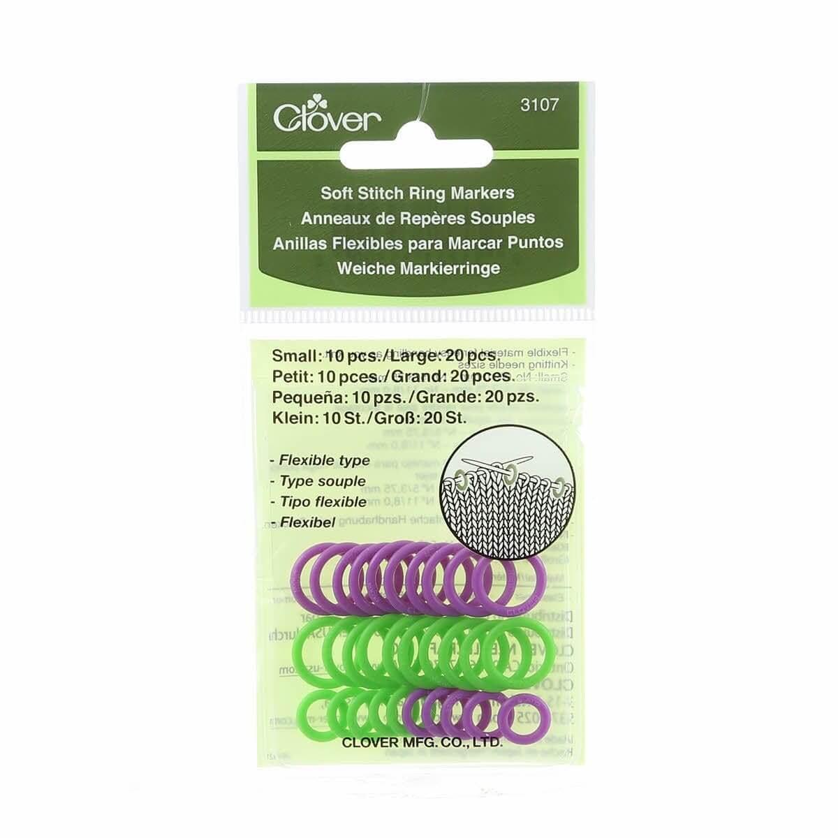 Clover circular stitch markers (jumbo) - Image 2