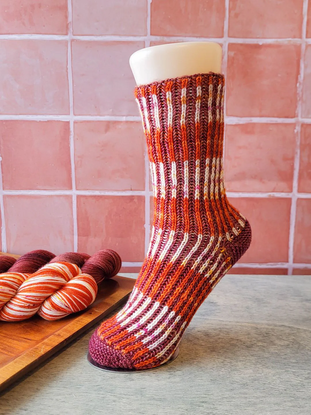 Brioche Socks - Free knitting pattern and Optional kit