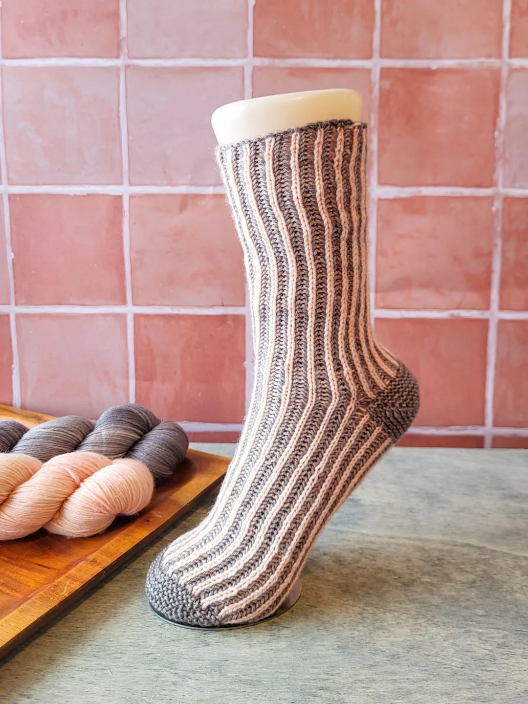 Brioche Socks - Free knitting pattern and Optional kit - Image 2