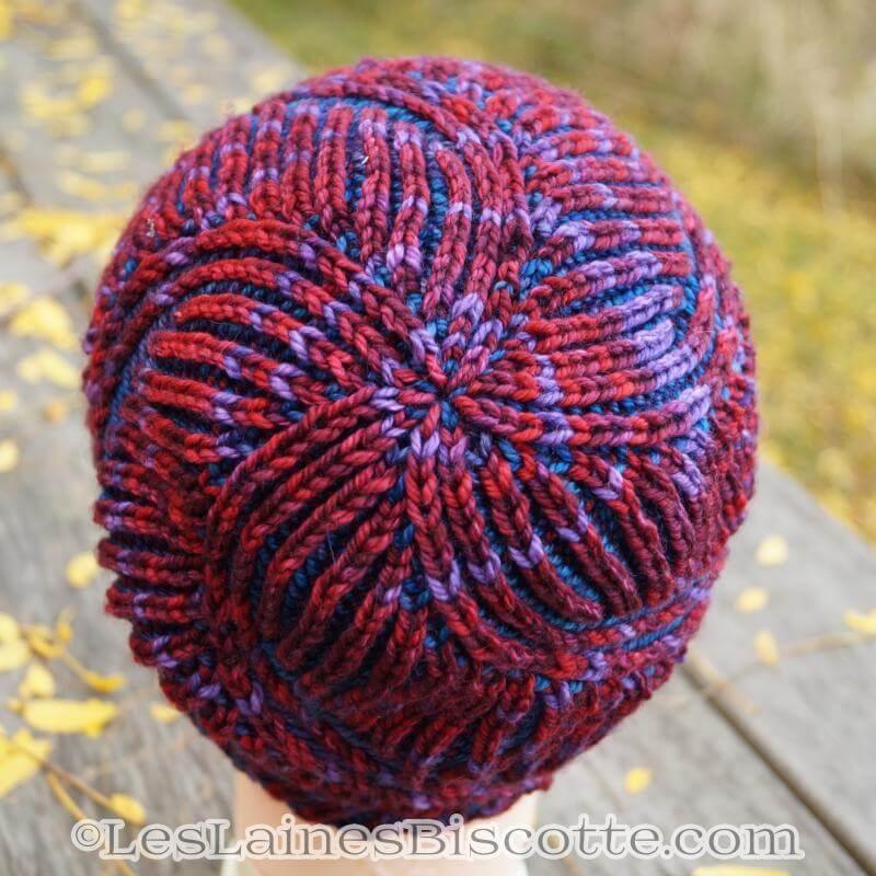 Hat Knitting Pattern Spiral Brioche Hat - Image 10