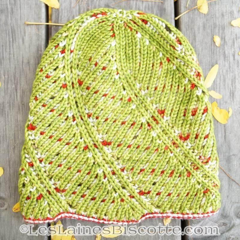 Hat Knitting Pattern Spiral Brioche Hat - Image 4