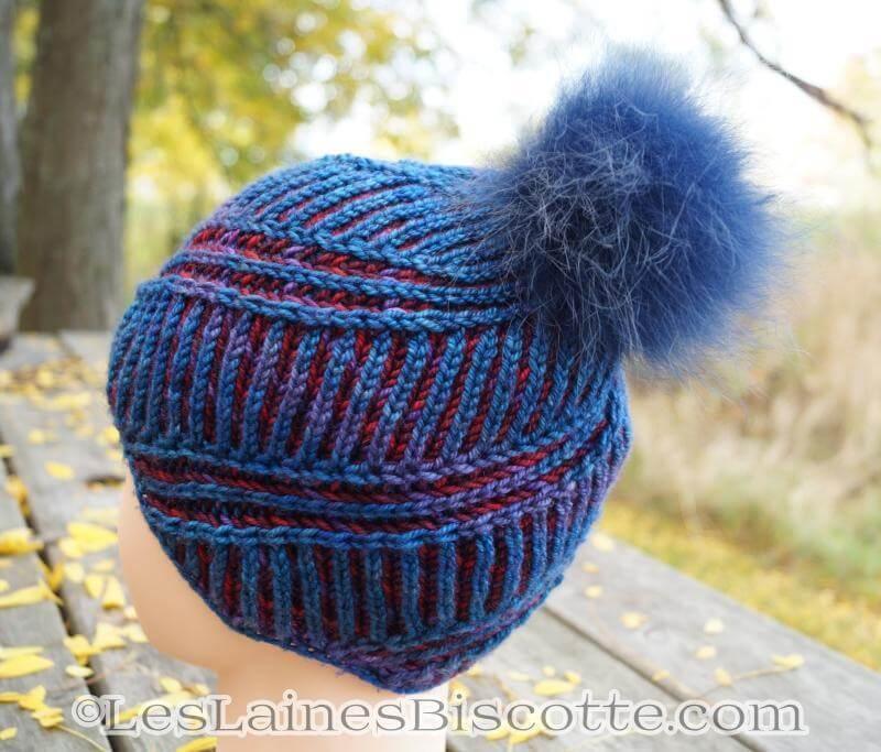 Hat Knitting Pattern Spiral Brioche Hat - Image 5