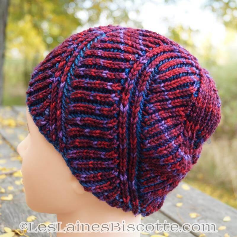 Hat Knitting Pattern Spiral Brioche Hat - Image 6