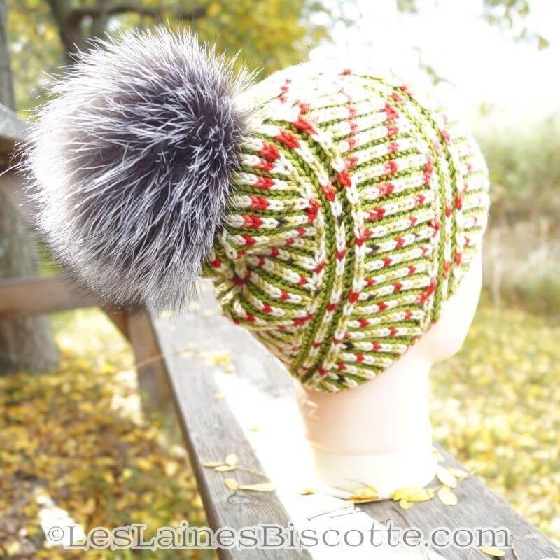 Hat Knitting Pattern Spiral Brioche Hat - Image 7