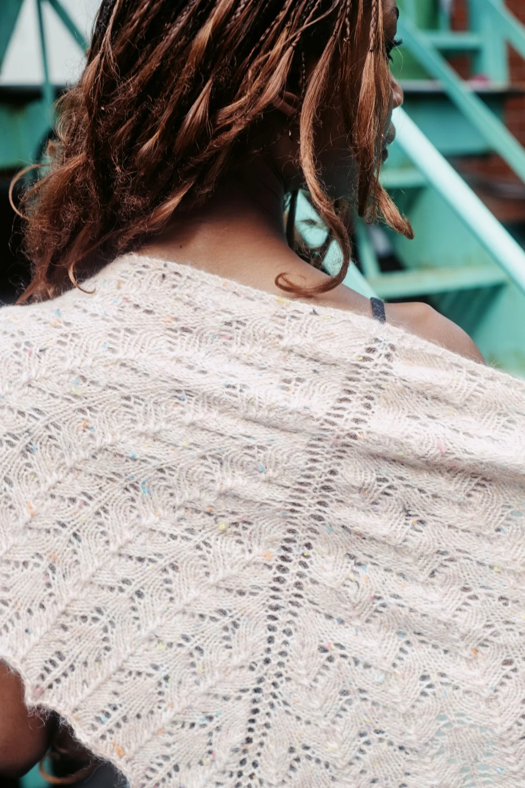 Pêcher Bourgeon Shawl - Knitting Pattern and Optional Kit - Image 3