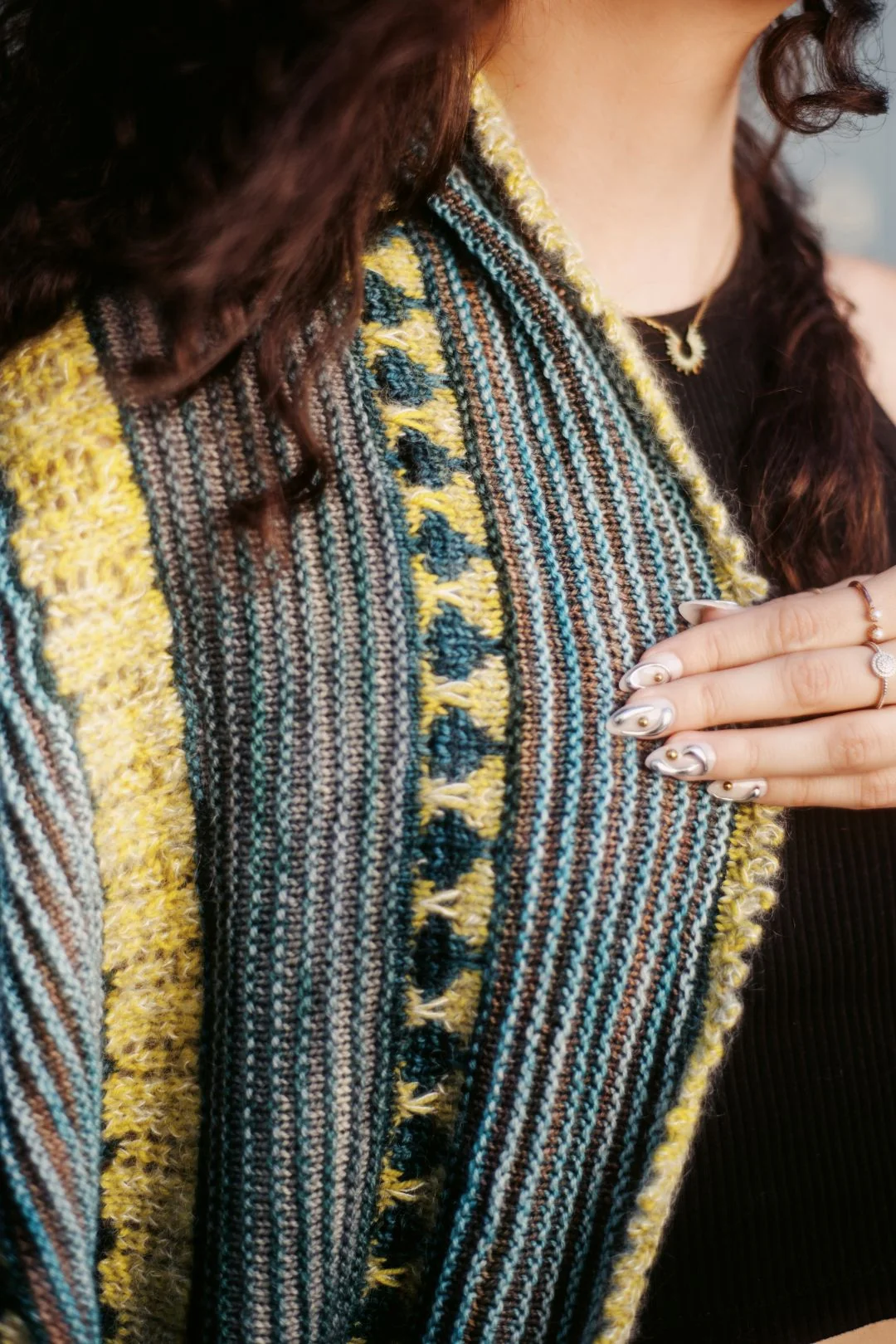 Polar Express Shawl | Knitting pattern and Optional kits - Image 3