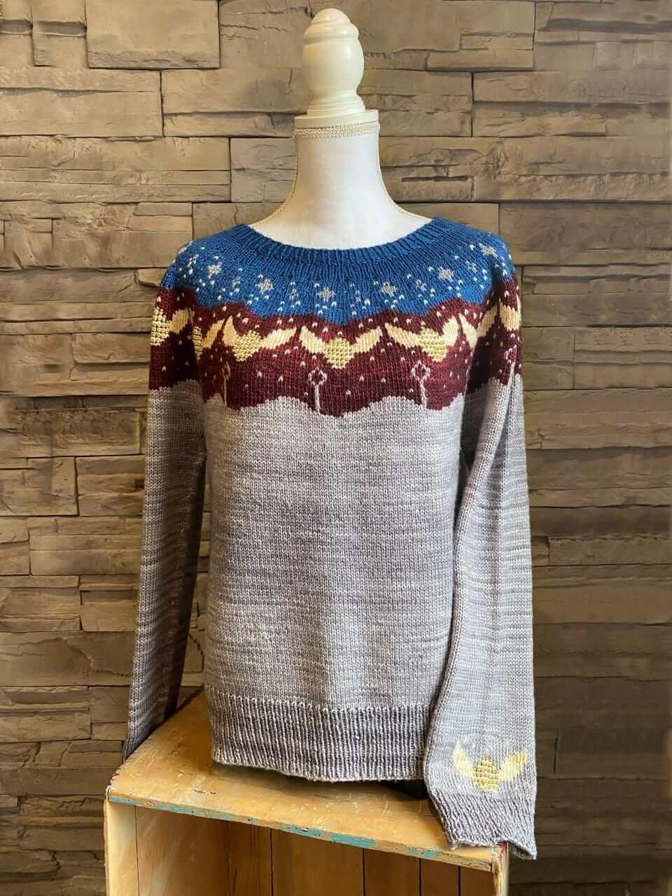 Quidditch Yoke Pullover | Knitting kit - Image 2